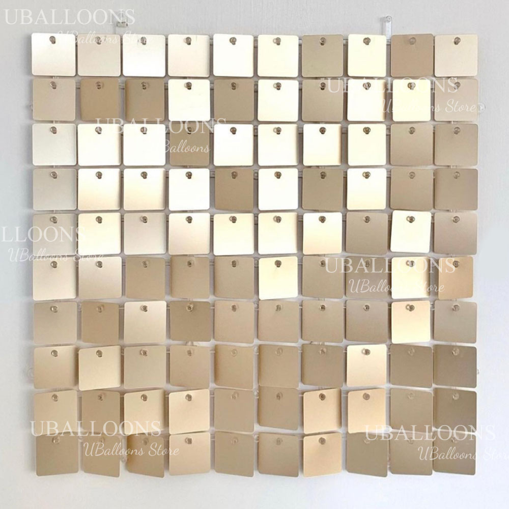 Matte Champagne Gold Backdrop  - Sequin Fabric Panel ulasan dan harga