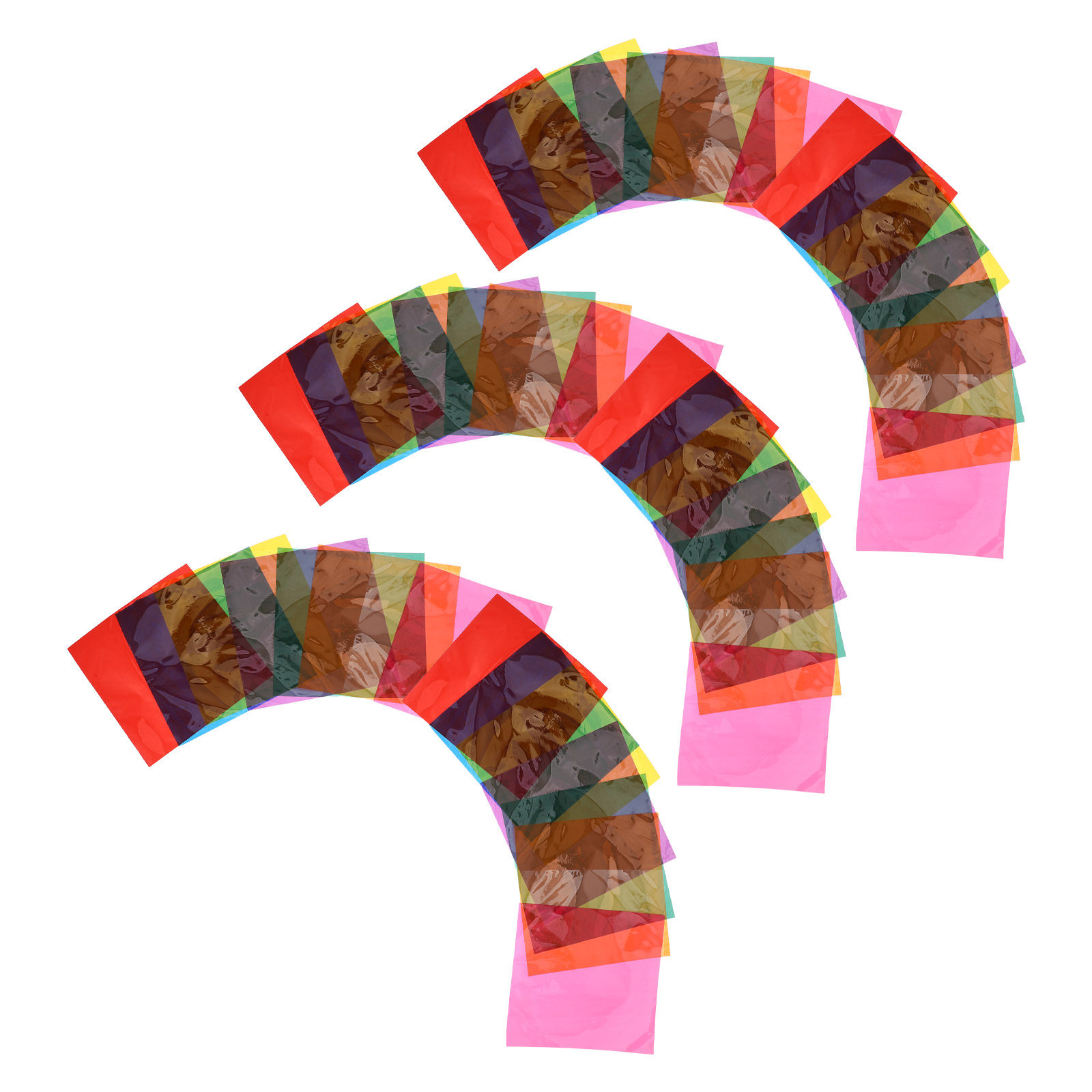 90Pcs Colored Cellophane Paper - Embellish Craft ulasan dan harga