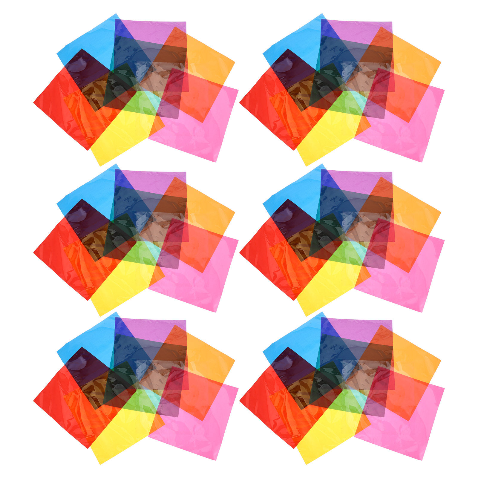 90Pcs Colored Cellophane Paper - Embellish Craft ulasan dan harga