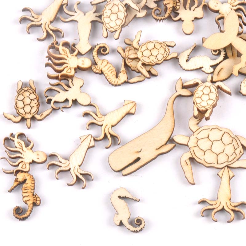 20Pcs 25-40mm Sea Turtle/horse - Embellish Craft ulasan dan harga