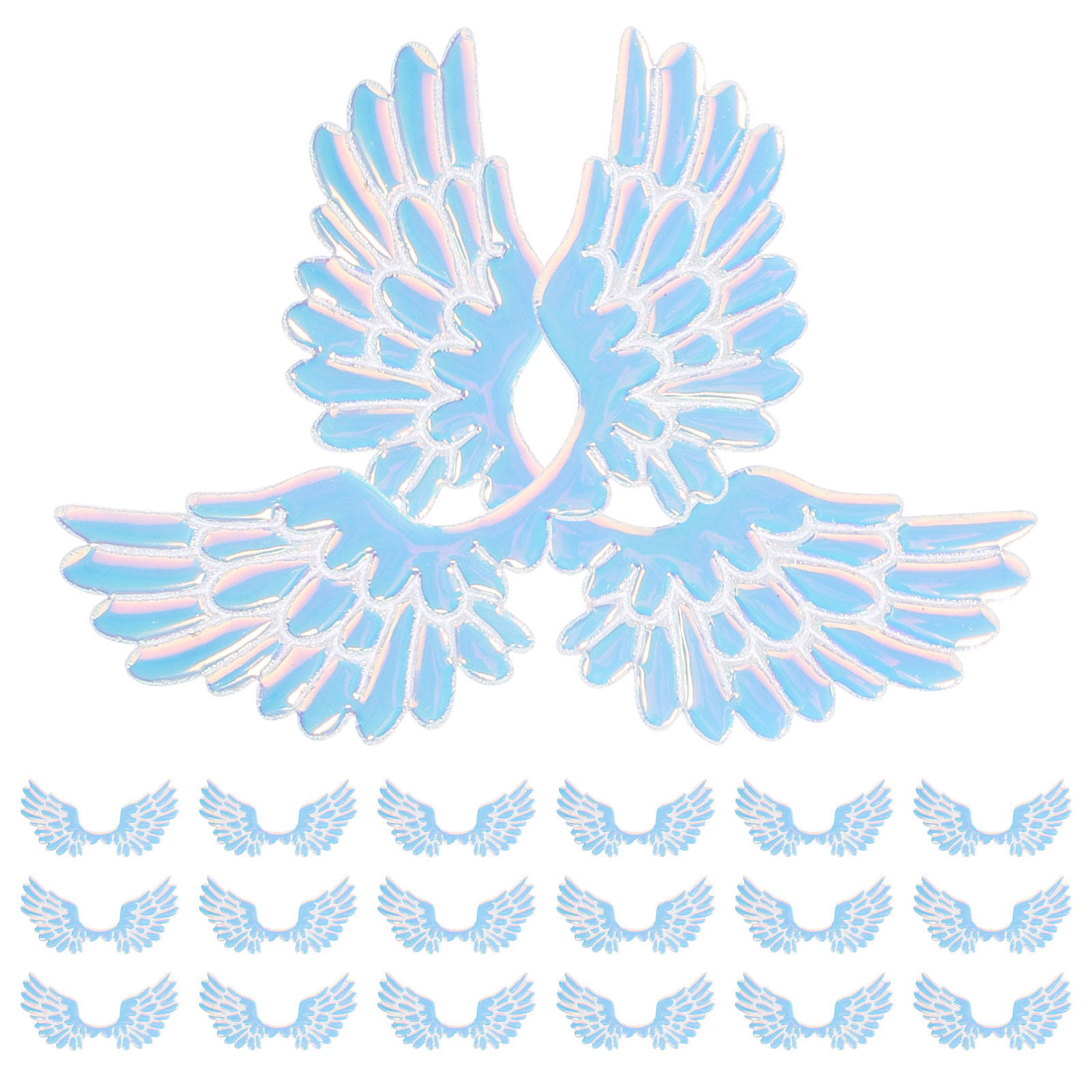 20Pcs Angle Wing Appliques Bat - Embellishment Glue Craft ulasan dan harga