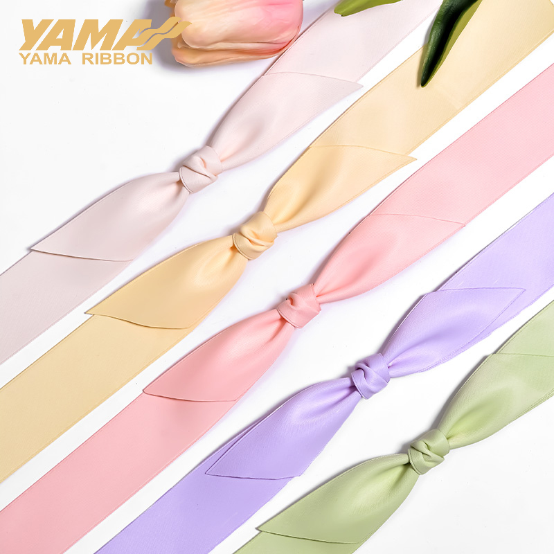 YAMA Polyester Silky Matte Rib - Velvet Ribbon Roll ulasan dan harga