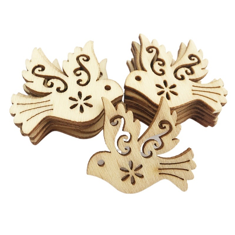 50pcs Unfinished Wooden Peace  - Embellish Craft ulasan dan harga
