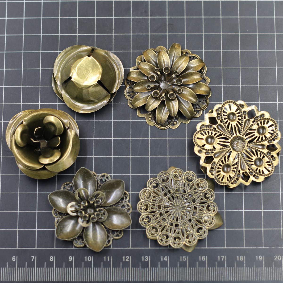 6Pcs Embellishments Combinatio - Embellish Craft ulasan dan harga