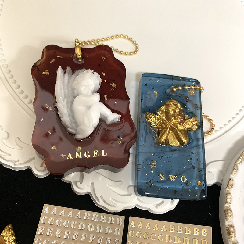 2Pcs Metal Alphabet Decoration - Embellish Craft ulasan dan harga