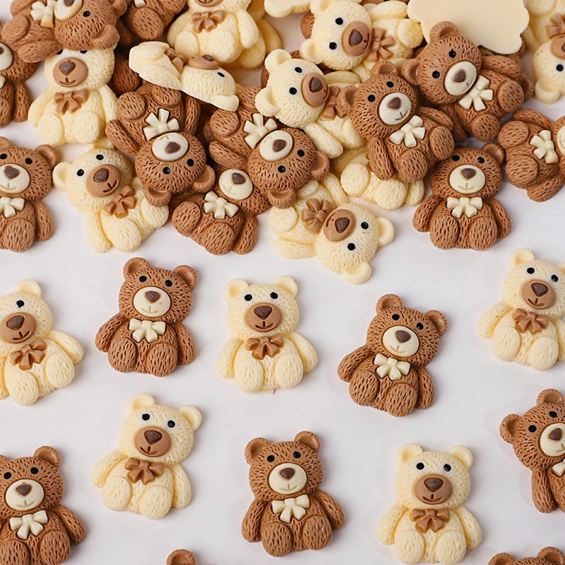 10/30/50pcs Resin Teddy Bear C - Embellishments For Scrapbooking ulasan dan harga